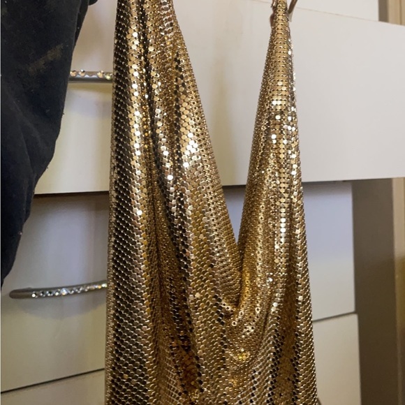 RARE Vintage 1970s whiting and Davis gold chain top in original packaging - Picture 5 of 5